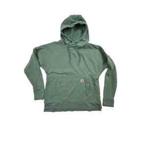 Carhartt Women's Newberry Hoodie Relaxed Fit Fog Green Size Small